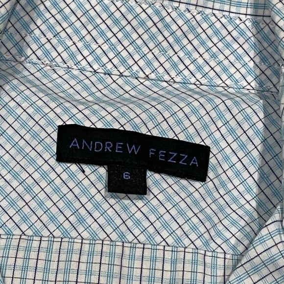 Andrew Fezza boy’s button down long sleeve shirt size 6 - Picture 3 of 4
